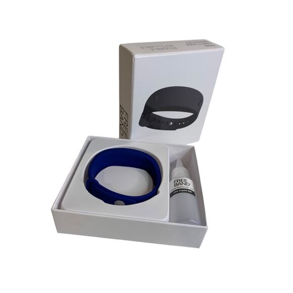 Freeband New Navy Blue Hand Sanitizer Reusable Refillable Bracelet - Picture 2 of 4